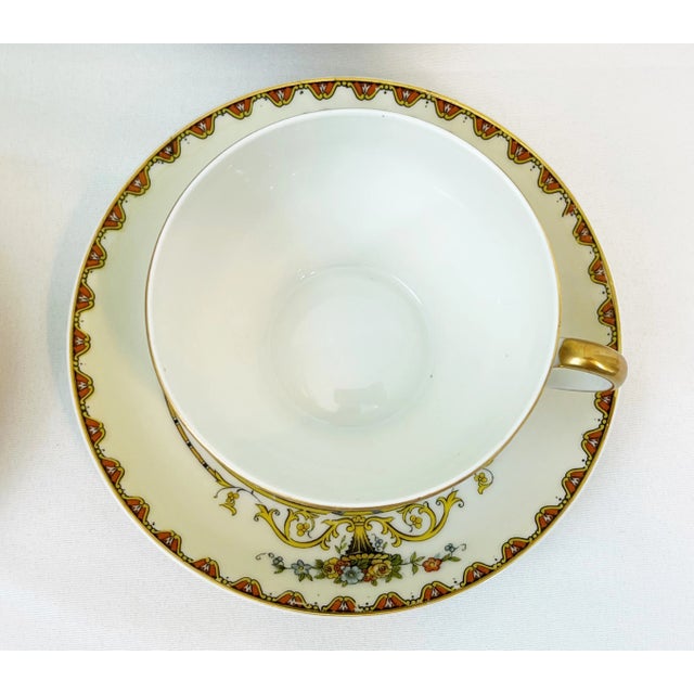 Circa 1960s Vintage Noritake 'Superba' Pattern Tea Cups With Saucers Set- 20 Pieces For Sale In West Palm - Image 6 of 12