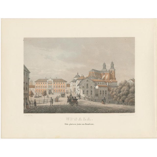 Late 19th Century A. Nay, Uppsala City Views in Sweden, 1877, Paper, Set of 3 For Sale - Image 5 of 10