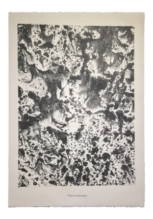 Jean Dubuffet, Dramatic Theme, Lithograph, 1959