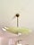 1960s Pale Yellow Asymmetrical Cup-Shaped Pendant Light, 1960s For Sale - Image 5 of 10