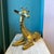 A gorgeous large brass giraffe with elegant detailing throughout. Dimensions: 18.5”L x 7”W x 15.75”H