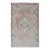 Pink, Light Green, and Ivory Vintage Rug With Flower Medallion Pattern For Sale