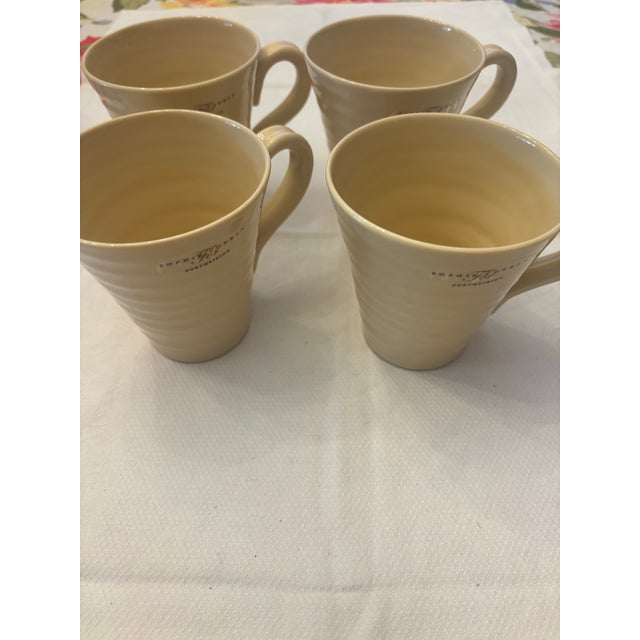 Ceramic Set of 4 Sophie Conran Biscuit Beige Mugs by Portmeirion For Sale - Image 7 of 9