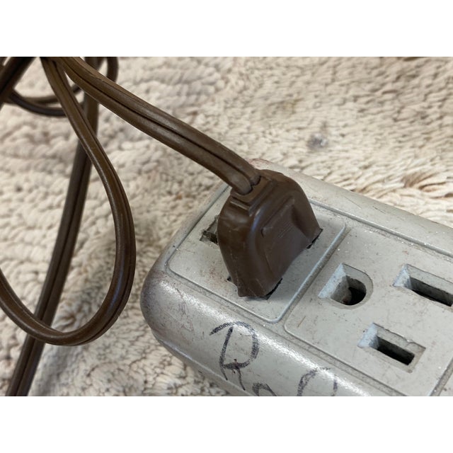 Vintage 1950's Double Gooseneck Brushed Copper Desk Lamp For Sale - Image 9 of 18
