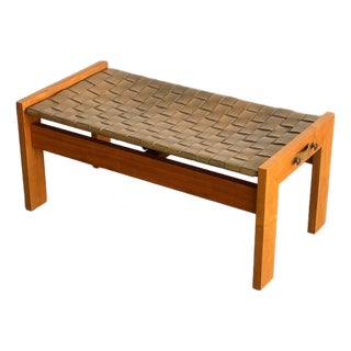 1990s Post Modern Woven Benches - Single For Sale