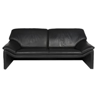 Atlanta 3-Seater Sofa in Black Leather from Laauser For Sale