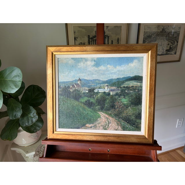 Antique Original Oil Painting, Austrian, Rudolf Klingsbogl, Impressionism For Sale - Image 6 of 15