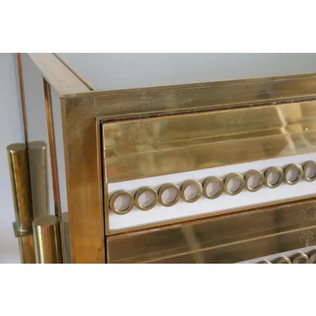 Beige and Gray Tinted Murano Glass Chest of Drawers, 1960s For Sale - Image 4 of 13