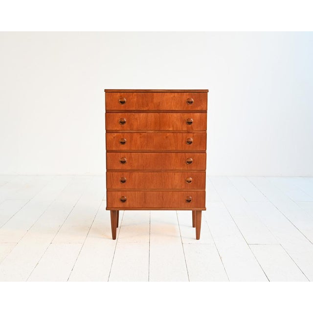 Danish Teak Chest of 6 Drawers, 1960s For Sale - Image 9 of 9