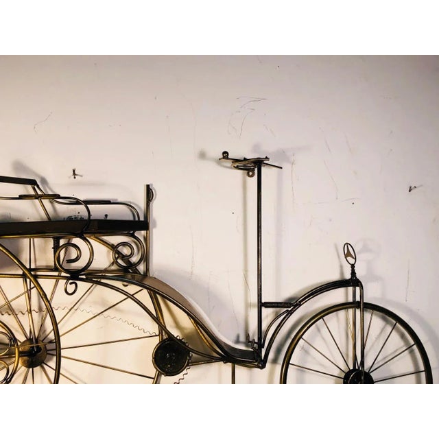 1980s Curtis Jeré Mercedes BenzScale Curtis Jere Karl Benz of Mercedes Benz Bicycle Sculpture For Sale In Philadelphia - Image 6 of 11