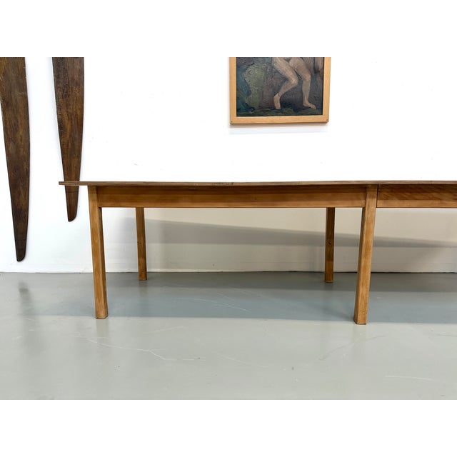 Large Table with 6 Legs in Pine and Rubberwood, 1950s For Sale - Image 6 of 18