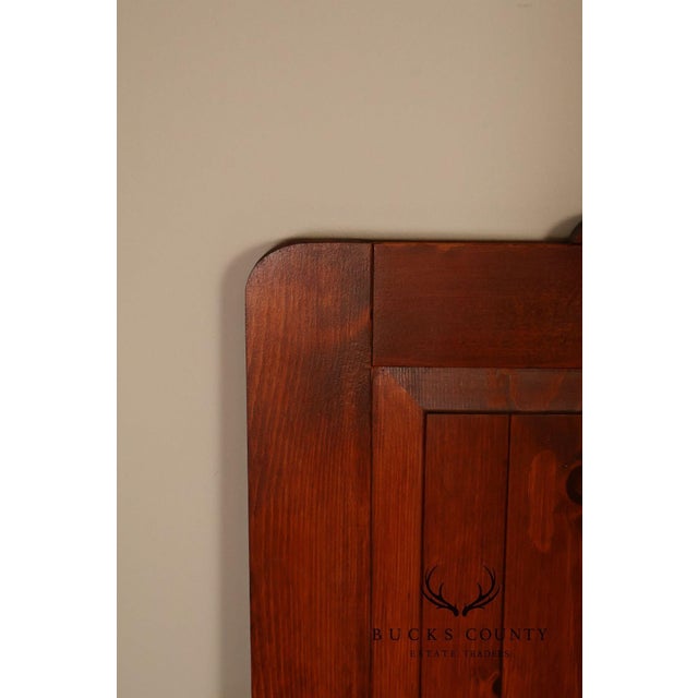 Wood Rustic Colonial Style Pair of Pine Folding Dressing Screens For Sale - Image 7 of 18