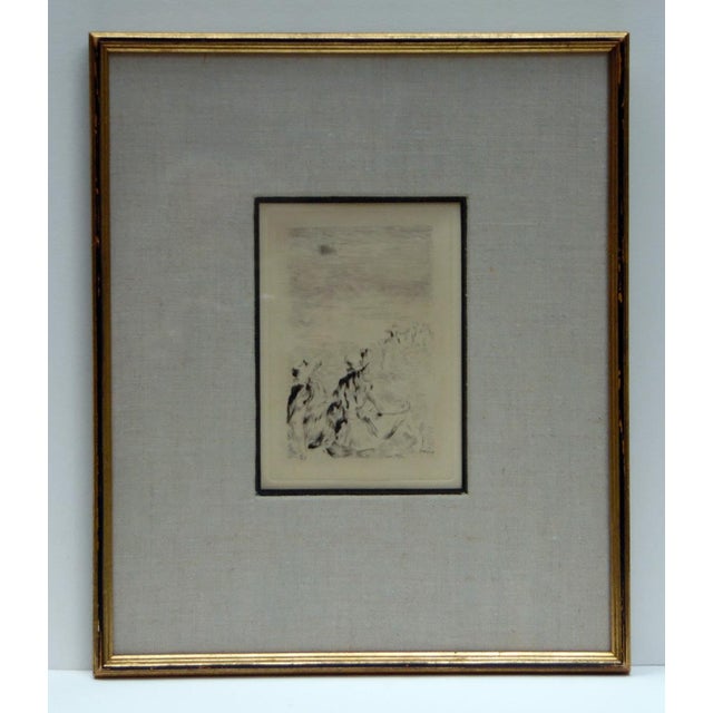 Etching on laid paper, published in Theodore Duret's Manet and the French Impressionists, 6 x 4 in plus margins.Excellent...
