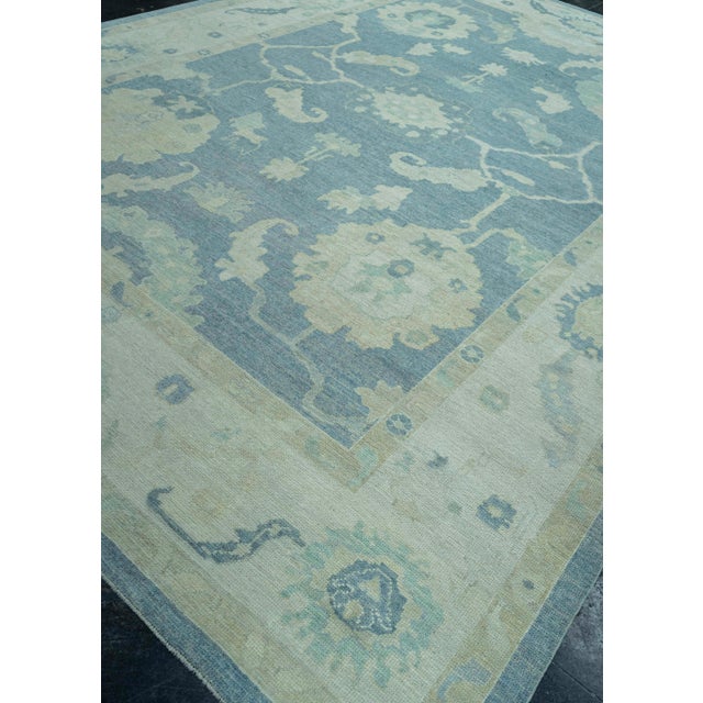 Turkish Oushak Rug 10'2" x 14'3" #19347 For Sale In Houston - Image 6 of 8