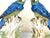 1940's Germany Hand Painted Large Porcelain Parrots- A Mirrored Pair For Sale - Image 9 of 18