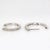 Contemporary 14k Solid Gold Natural Earth Mined Diamond Hoops | Latch Back Closure For Sale - Image 3 of 7