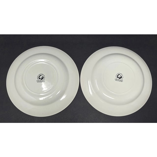 Bring timeless English charm to your table with this beautiful set of 7 vintage Mid-Century Modern Churchill “Willow Rosa...