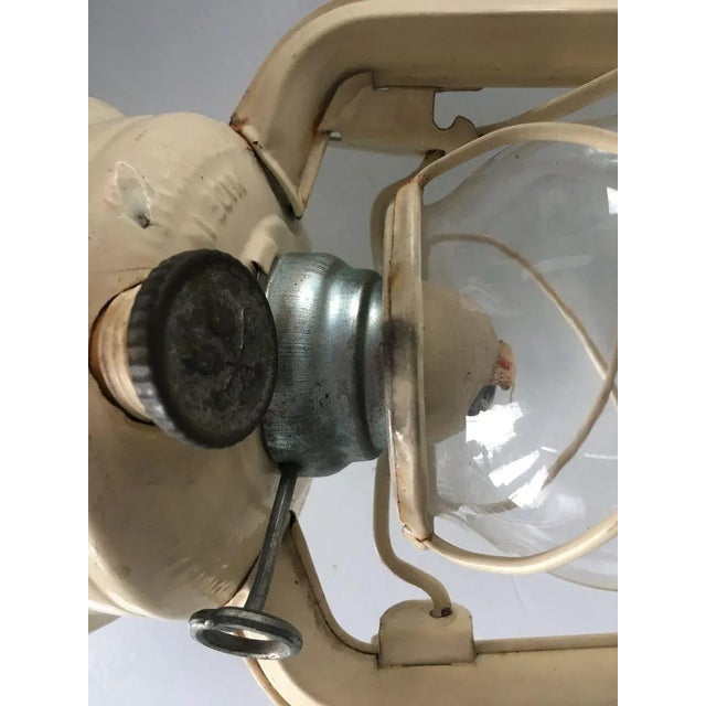 Czech Metal Meva Oil Lantern Lamp For Sale - Image 16 of 18