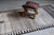 1940s Antique Tribal Geometric Brown Cream With Abrash Rug Runner - 3’4” X 6’8” For Sale - Image 4 of 10