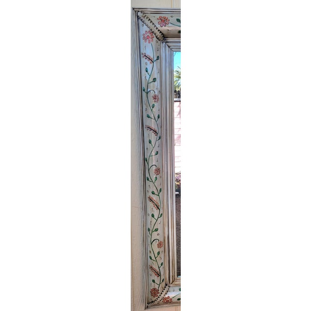 Stunning hand painted tin mirror from Tlaquepaque in Guadalahara in the Mexican state of Jalisco. The shopping for arts...