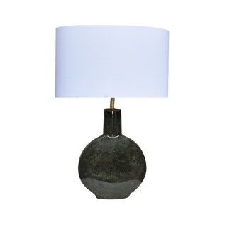 Ceramic and Brass Table Lamp by Valenti, 1970s For Sale