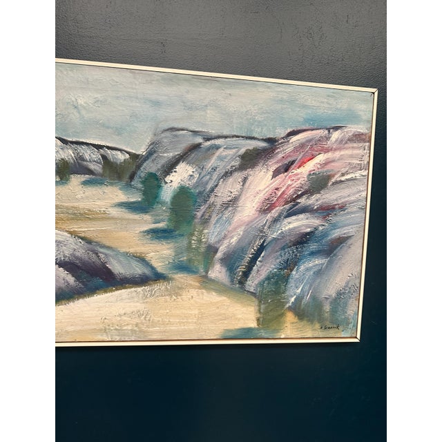 K. Svanvik, Valleys, 1950s, Oil Painting on Canvas, Framed For Sale - Image 9 of 13