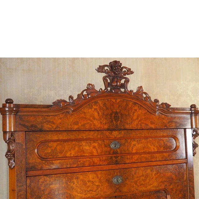 Vintage Secretary in Walnut For Sale - Image 4 of 6