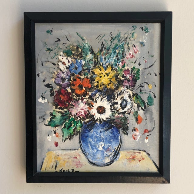 Vintage Impressionist Still Life, Oil on Canvas -- Framed For Sale - Image 12 of 13