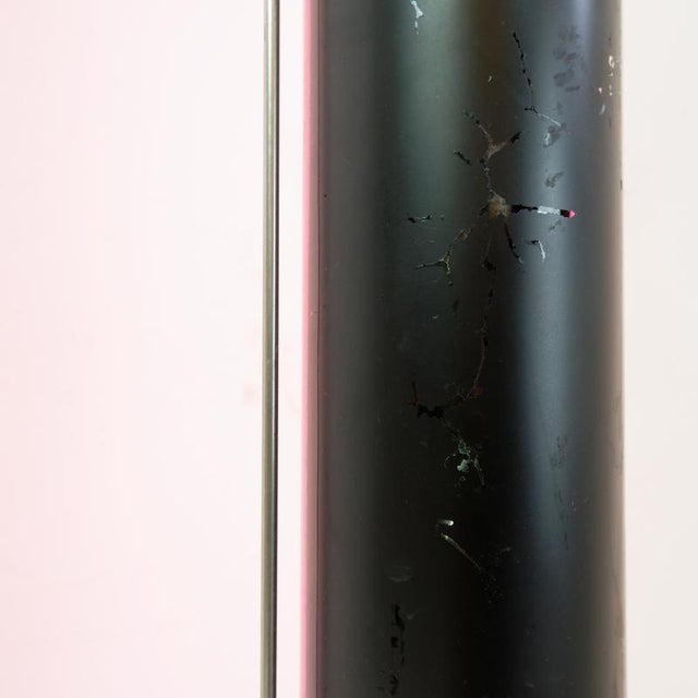 Metal Industrial Pink Column Floor Lamp, 1960s For Sale - Image 7 of 14