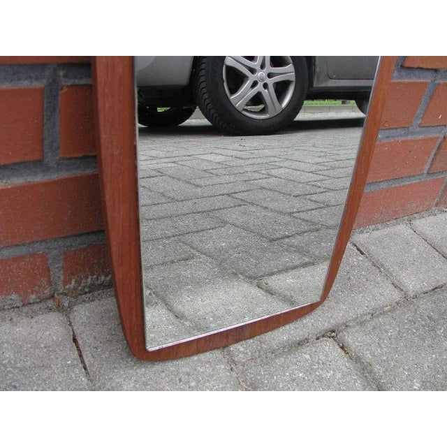Brown Teak Mirror from FF Denmark, 1960s For Sale - Image 8 of 15