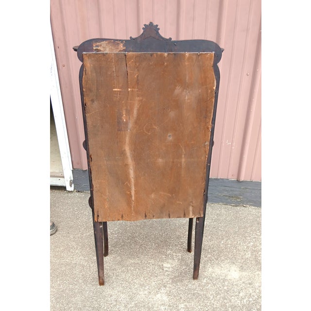 Antique Victorian Mahogany Etagere 3 Tiers With Mirrors 1910 For Sale - Image 13 of 13