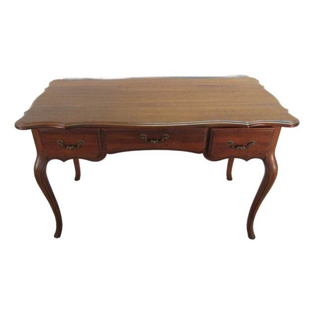 Ethan Allen Country French Solid Maple Desk For Sale