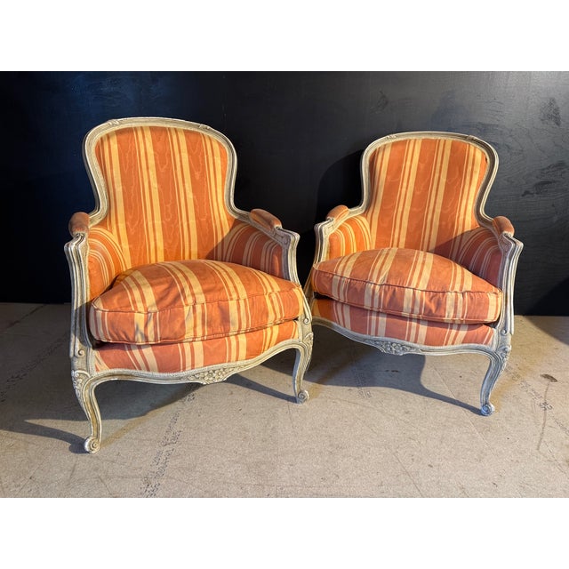 French Bergere Lounge Chairs, 1900, Set of 2 For Sale - Image 16 of 17