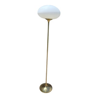 Laurel Lighting Brass Mushroom Floor Lamp Tulip Base For Sale