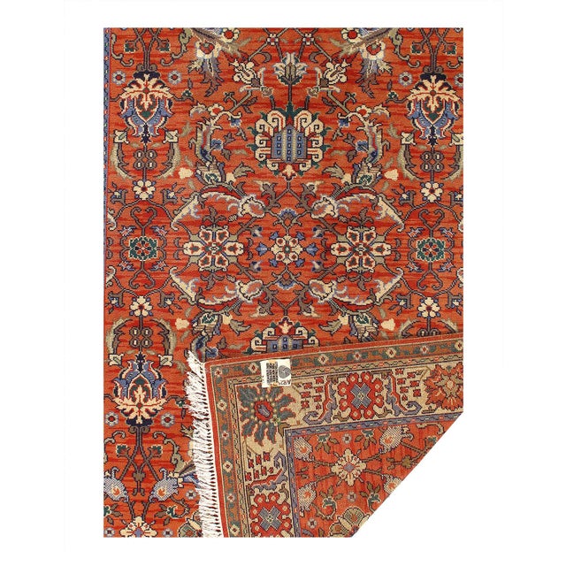 Traditional Pasargad DC Rust Mahal Design Hand Knotted Rug For Sale - Image 3 of 3