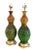 Beautiful pair of vintage mid century modern ceramic table lamps! Great texture and color, with a very tactile matte...