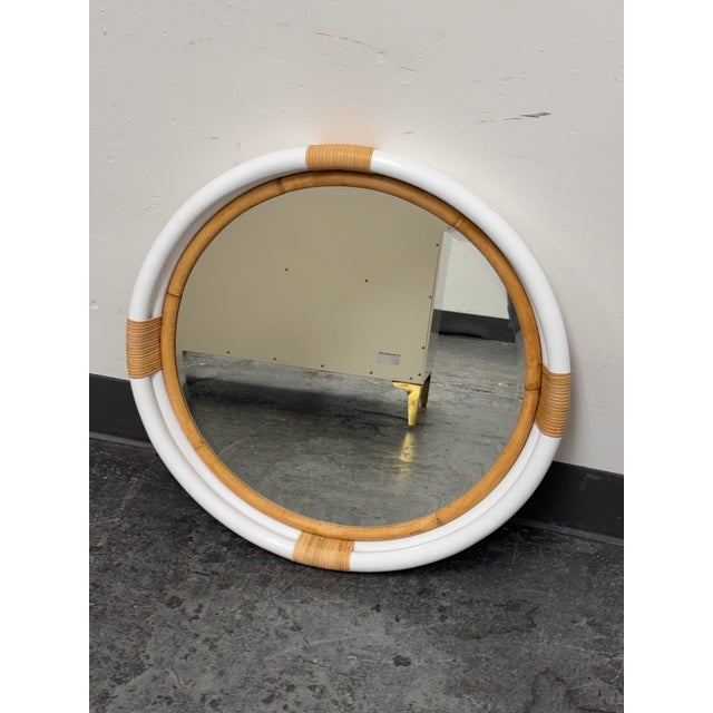 Serena & Lily Montara Rattan Mirror For Sale In San Francisco - Image 6 of 12