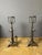 Gray Wrought Iron Andirons, 1930, Set of 2 For Sale - Image 8 of 8