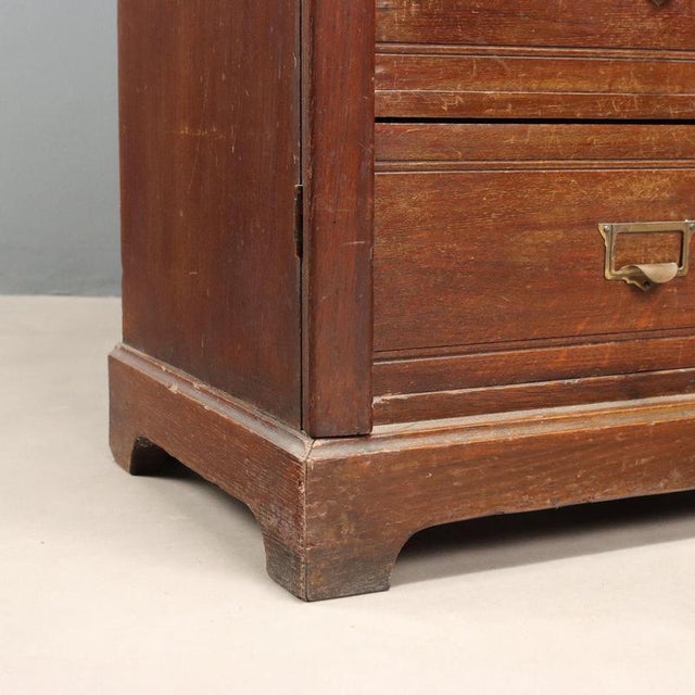 Wood Chest of Drawers in Oak For Sale - Image 7 of 10