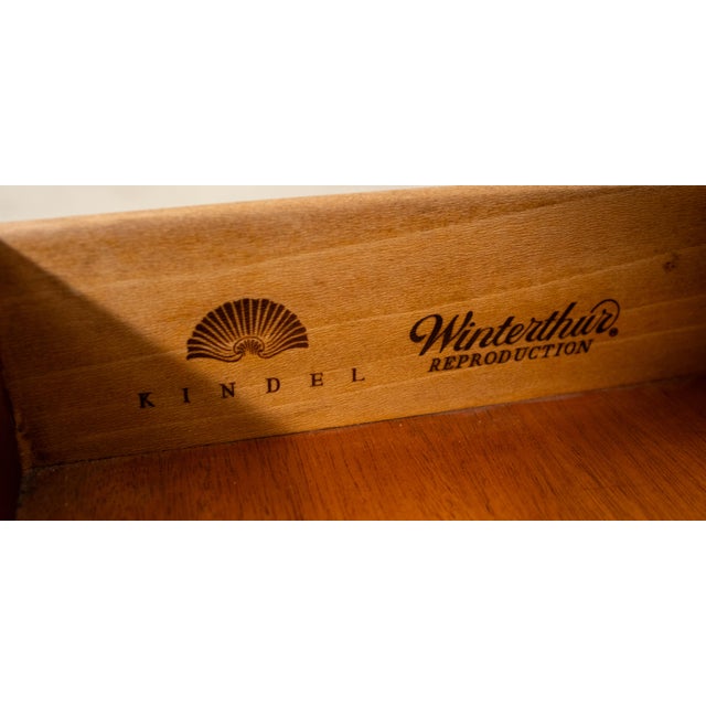 Kindel Octagonal Revolving Top Winterthur Table For Sale - Image 18 of 18