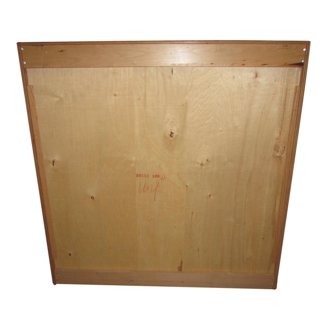 Wood Late 20th Century Reclaimed Sliding Glass Door Square Cabinet For Sale - Image 7 of 7