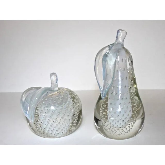Salviati 1960s Mid-Century Modern Salviati Murano Opalescent Fruit Bookends - a Pair For Sale - Image 4 of 10
