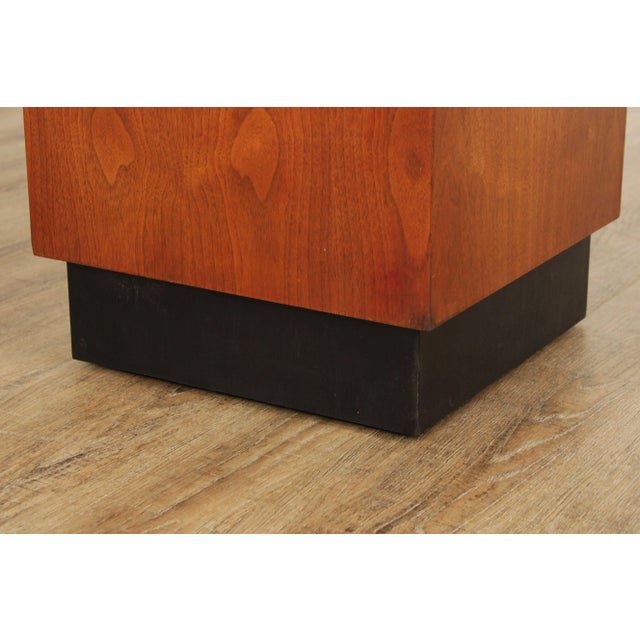 Mid 20th Century Mid-Century Modern Cube Pedestal Table Attributed to Adrian Pearsall For Sale - Image 12 of 13