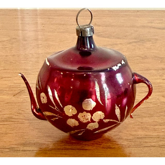 Antique Victorian Mercury Glass Teapot Ornament For Sale In Boston - Image 6 of 6