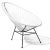 White Acapulco Chair by OK Design For Sale - Image 4 of 7
