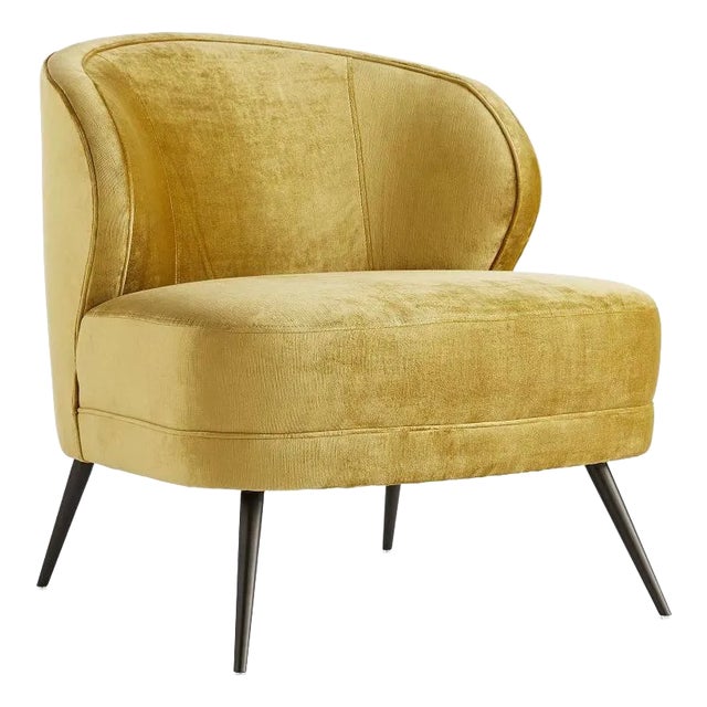 Arteriors Home Kitts Chair Marigold Velvet For Sale
