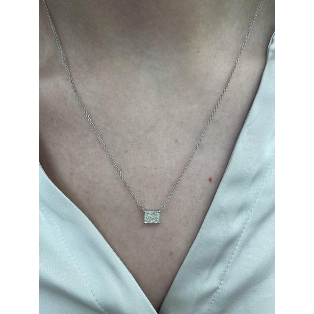 Beautiful classic natural diamond pendant necklace, EGL certified. Simple, modern, and classic. By Alexander Beverly...