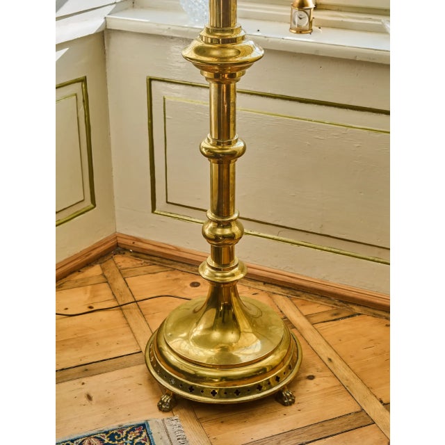 Metal Large Gothic Style Floor Lamp For Sale - Image 7 of 12