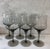 Set of 6 vintage Orrefors Rhapsody Smoke wine glasses in a beautiful smoky gray color with a characteristic gradient tone...