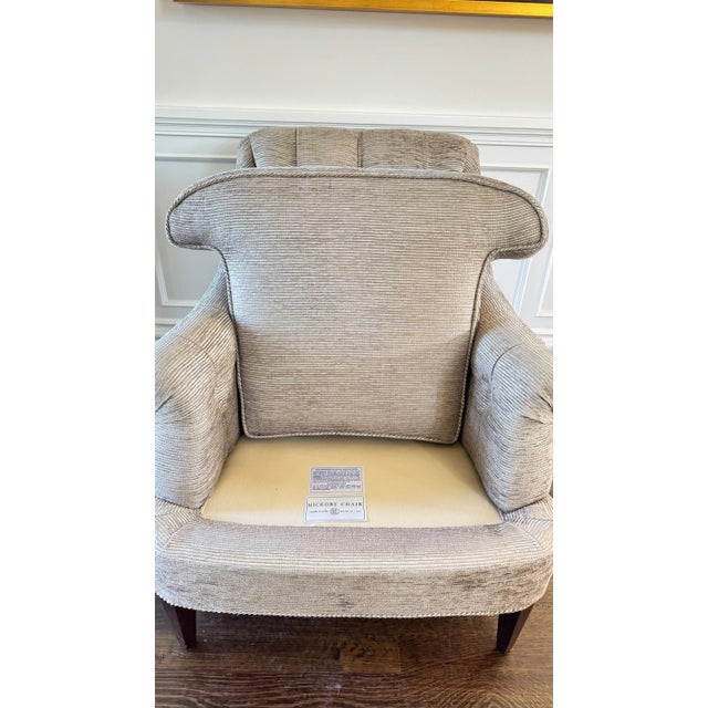 Marler Tufted Chair From Hickory Chair - Pair For Sale - Image 10 of 10